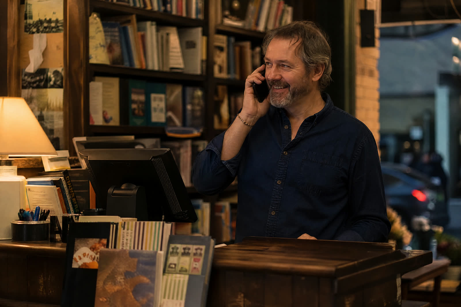 Business owner taking the call